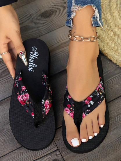 Women's Flip Flops - European & American Style Lightweight Comfortable Casual House Thong Sandals - Beach Slippers