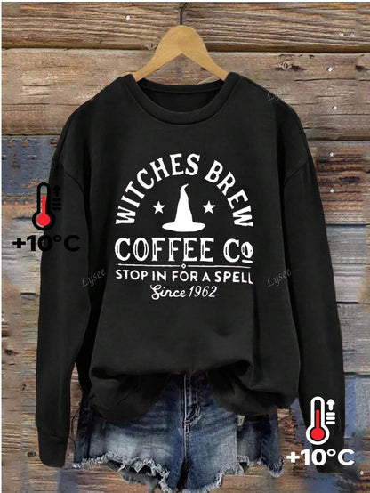 Halloween Casual Women's Round Neck Fashion Long Sleeve Letter Print Sweatshirt