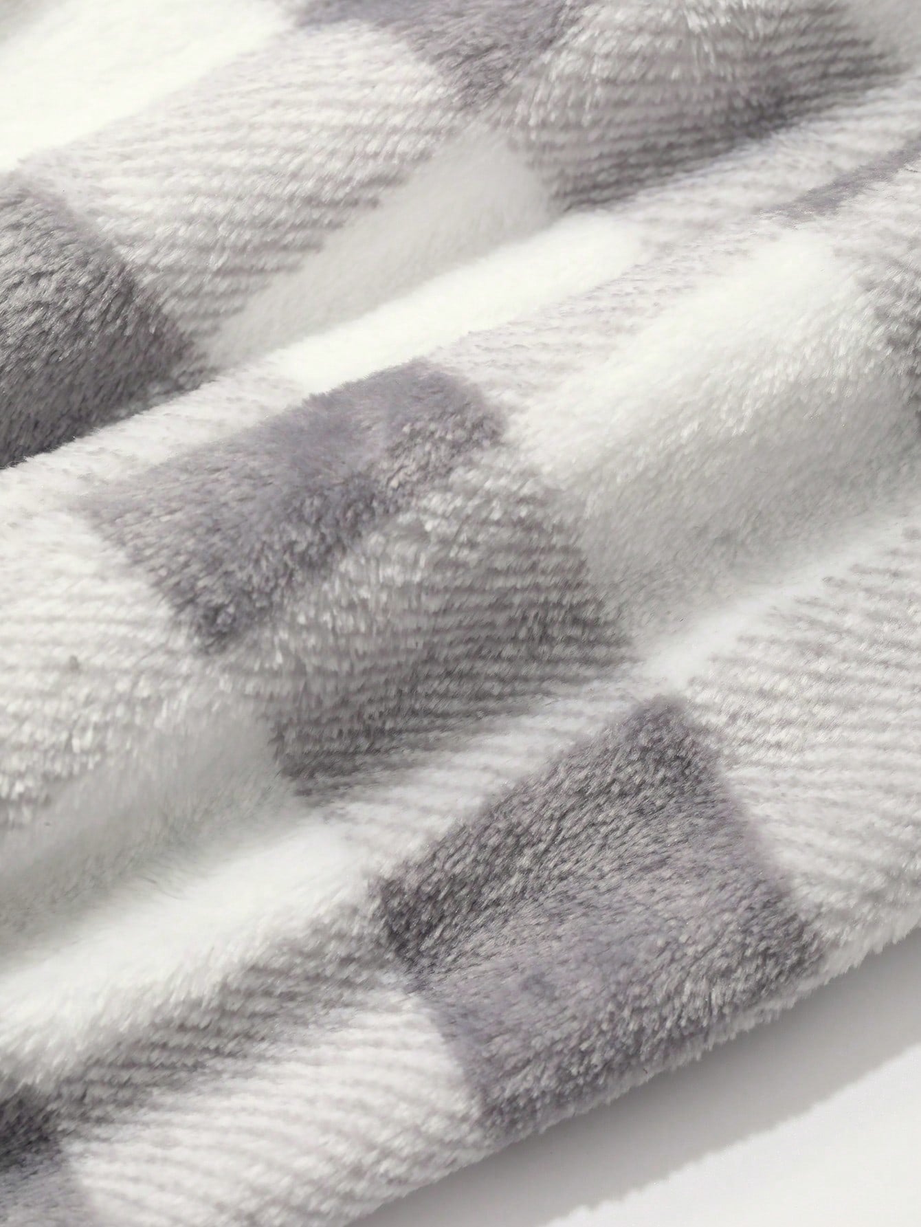 DAZY Plaid Pattern Fleece Straight Leg Loungewear Pants