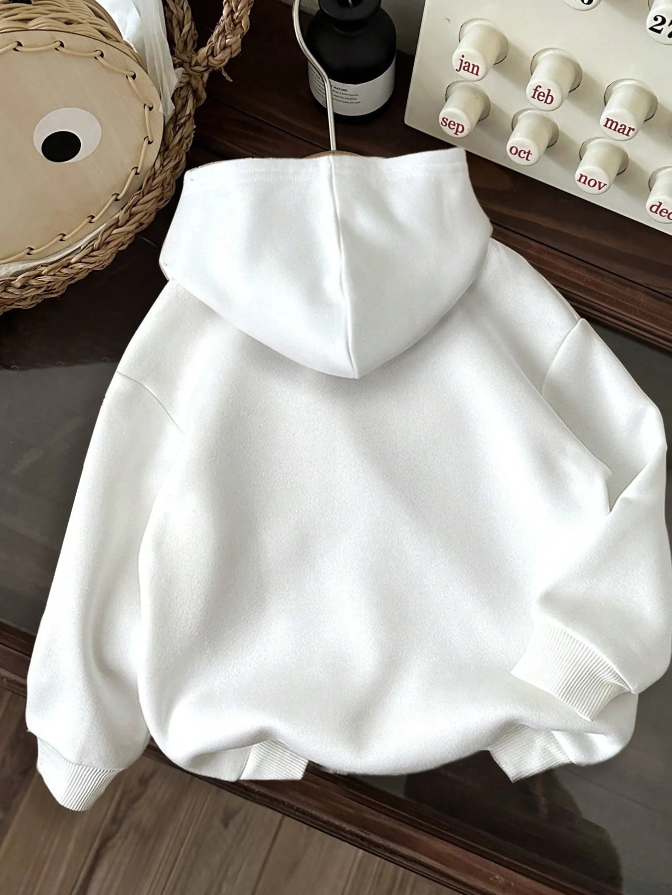 SHEIN EZwear New York Camo Tree Branch Casual Oversized Women Thick Hoodie Sweatshirt,Long Sleeve Tops Back To School Fall And Winter Clothing Autumn And Winter