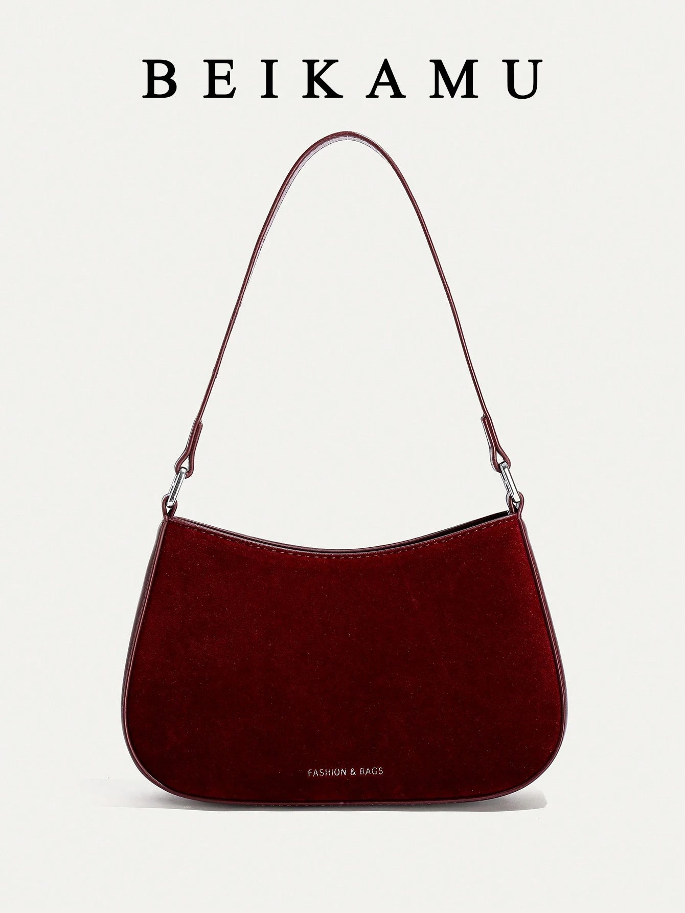 1pc Solid Color PU Leather Shoulder Bag For Women, Versatile Crossbody Bag For Commuting, Adjustable Shoulder Strap