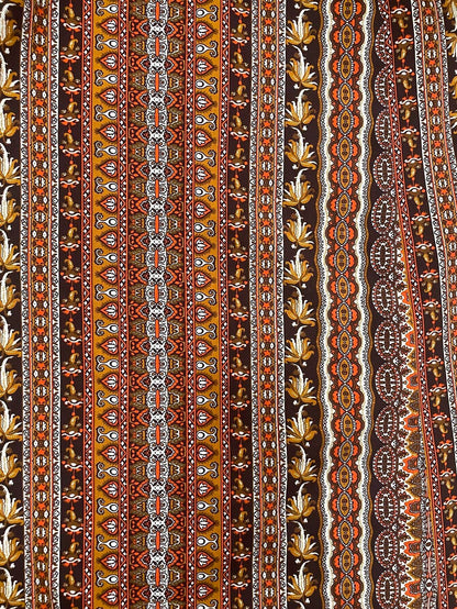 Breezaya Vintage Style Women's Printed Spaghetti Strap Dress With High Side Slit Maxi Vacation Beach Outfit