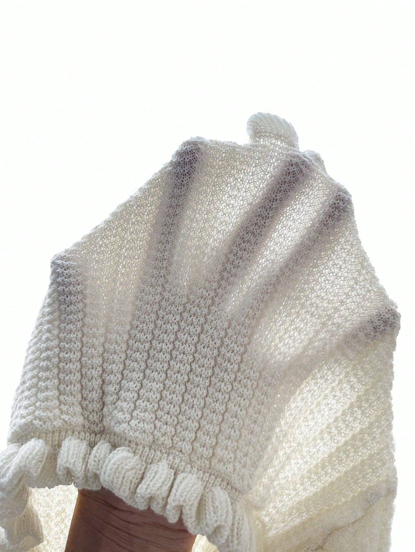 Soleia Women's Button Decor Fashion Casual Ruffle Hem Knitted Camisole Top,Going Out Top