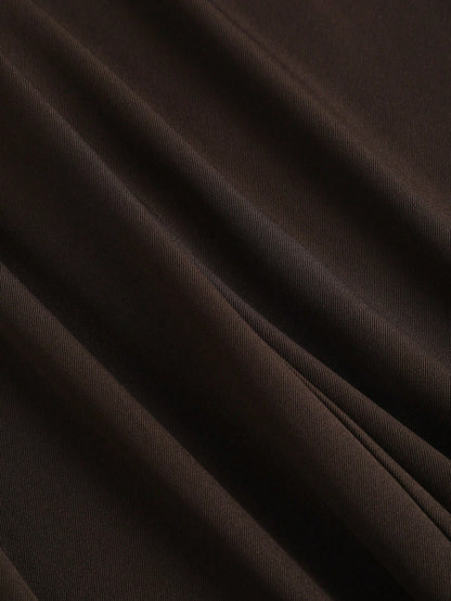 Sweetra Vintage Elegant Jacquard Pleated Wide-Leg Pants For Women, Autumn/Winter Fall Cloth For Women