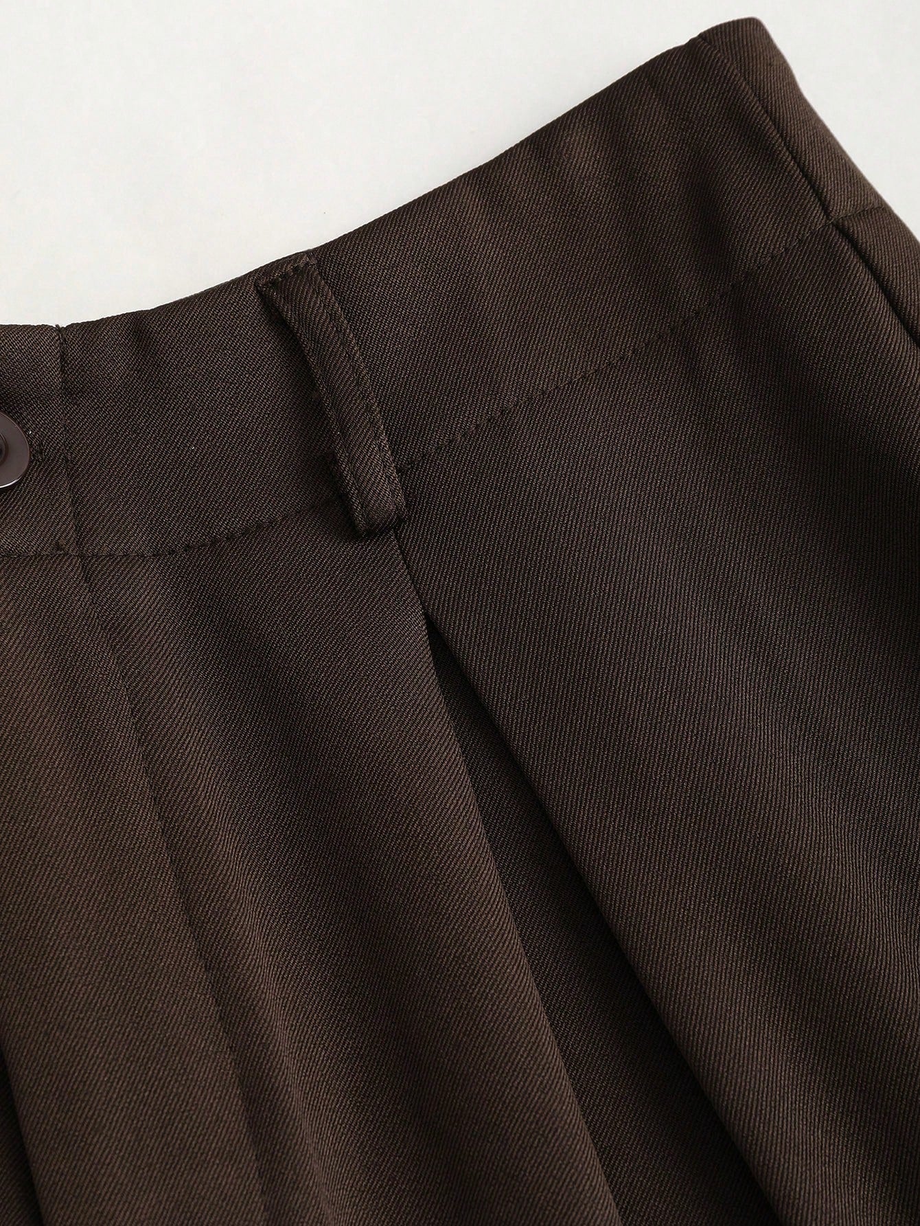 Sweetra Vintage Elegant Jacquard Pleated Wide-Leg Pants For Women, Autumn/Winter Fall Cloth For Women