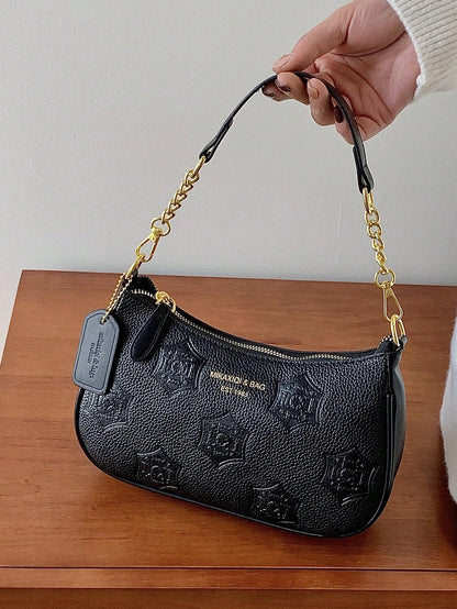 1pc Solid Color PU Leather Shoulder Bag For Women, Versatile Crossbody Bag For Commuting, Adjustable Shoulder Strap