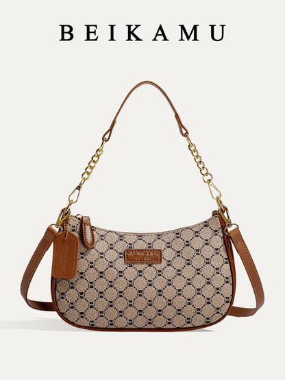 1pc Solid Color PU Leather Shoulder Bag For Women, Versatile Crossbody Bag For Commuting, Adjustable Shoulder Strap