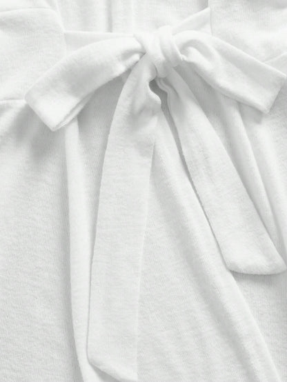 EMERY ROSE Women's Simple Daily Long Sleeve Tie Knot Outerwear,Ladies Late Fall Casual Belted Regular Sleeve Loose Khaki Plain Women Coats,Casual Daily Wear