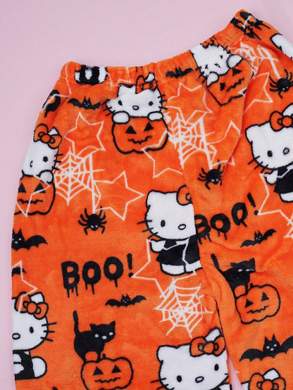 Sanrio Authorized Sanrio Cozy Hello Kitty Flannel Pants - Soft, Warm Casual Pajama Pants, Fall And Winter Flannel Pants
