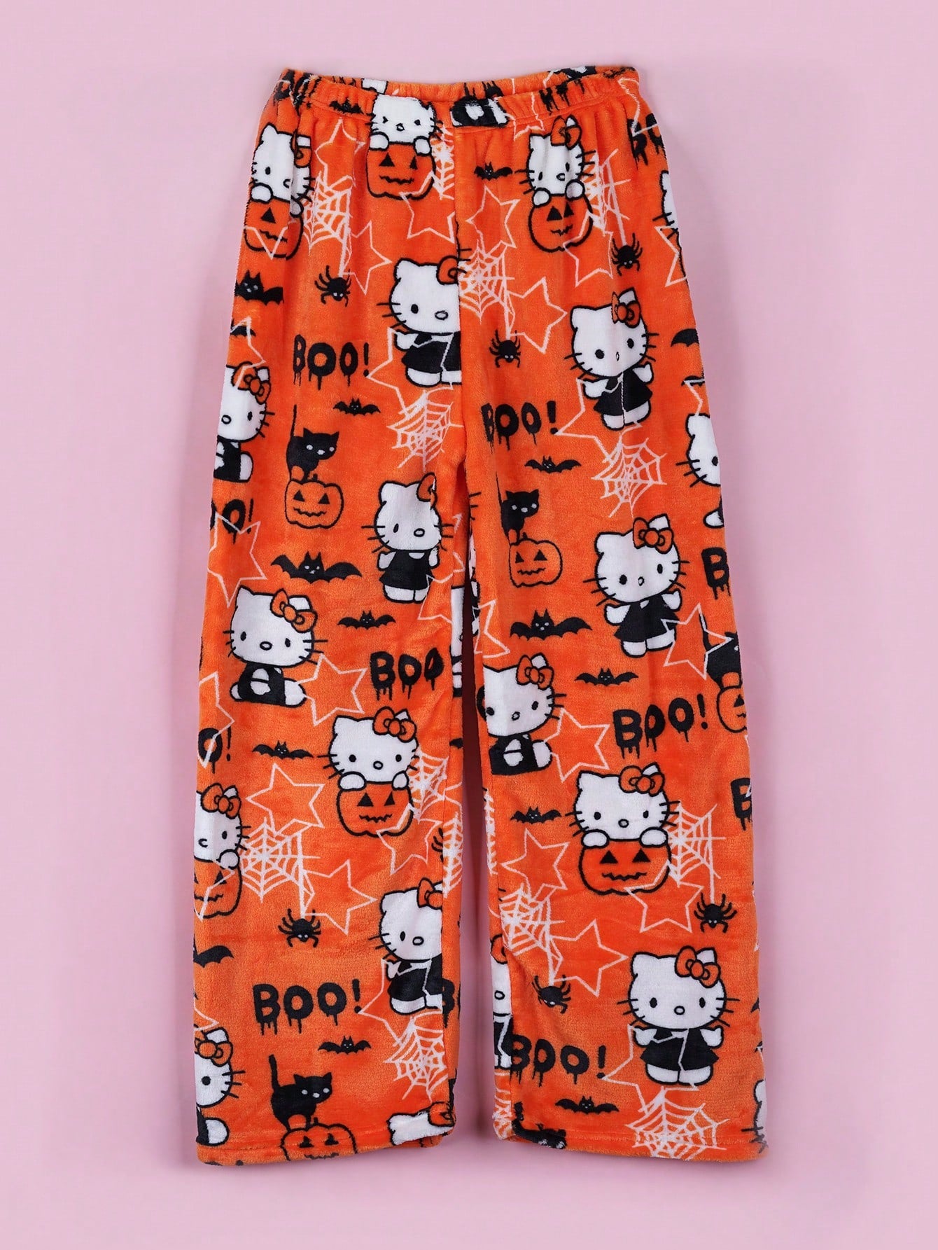 Sanrio Authorized Sanrio Cozy Hello Kitty Flannel Pants - Soft, Warm Casual Pajama Pants, Fall And Winter Flannel Pants
