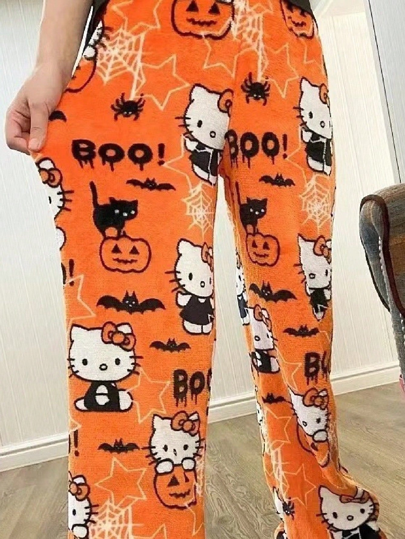 Sanrio Authorized Sanrio Cozy Hello Kitty Flannel Pants - Soft, Warm Casual Pajama Pants, Fall And Winter Flannel Pants
