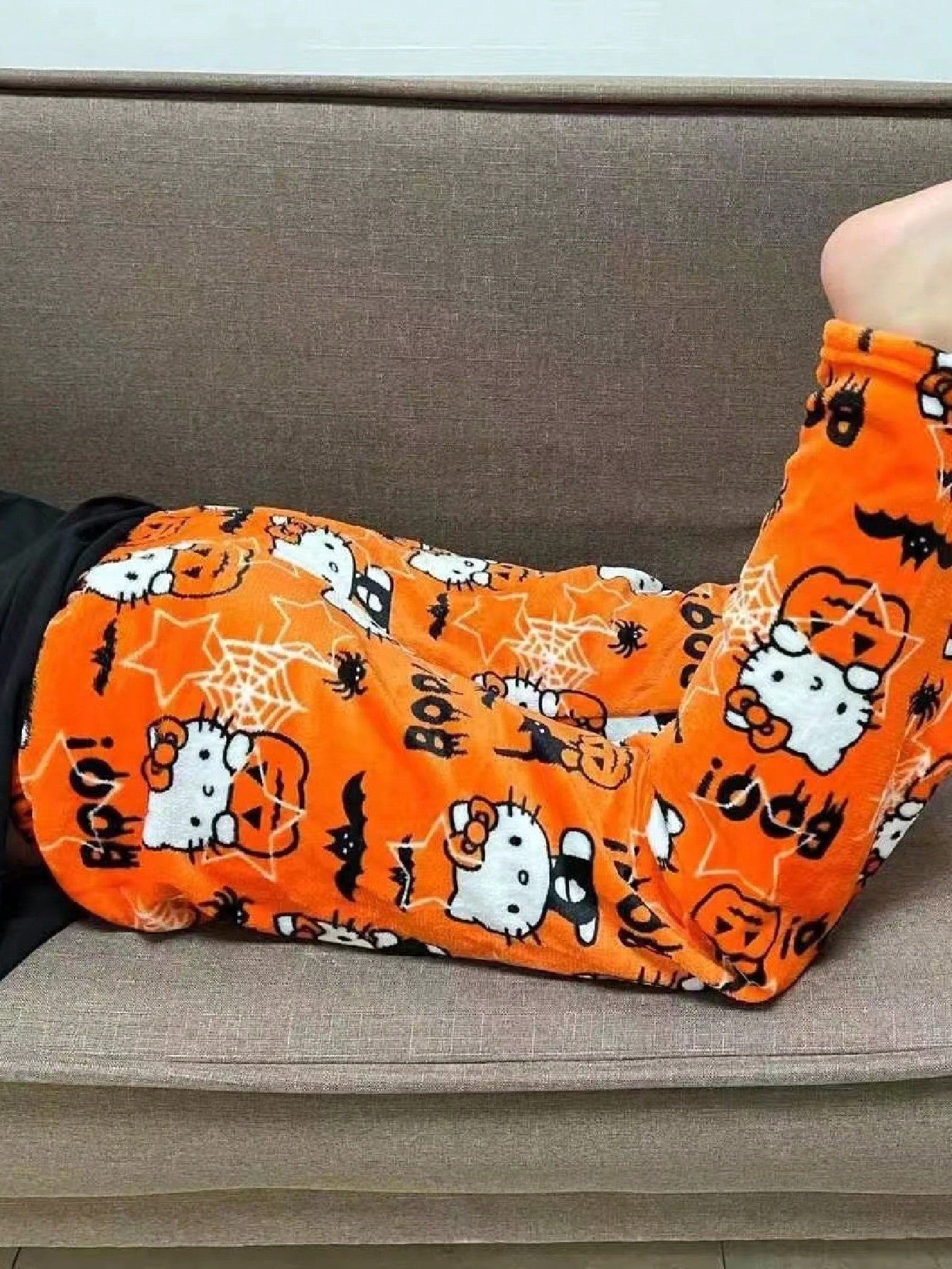 Sanrio Authorized Sanrio Cozy Hello Kitty Flannel Pants - Soft, Warm Casual Pajama Pants, Fall And Winter Flannel Pants