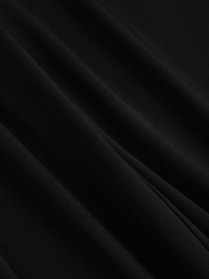 Sweetra Vintage Elegant Jacquard Pleated Wide-Leg Pants For Women, Autumn/Winter Fall Cloth For Women