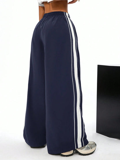 Coolane Women's Spring/Summer Casual Sport Hip Hop Banded Texture Decoration Sweatpants