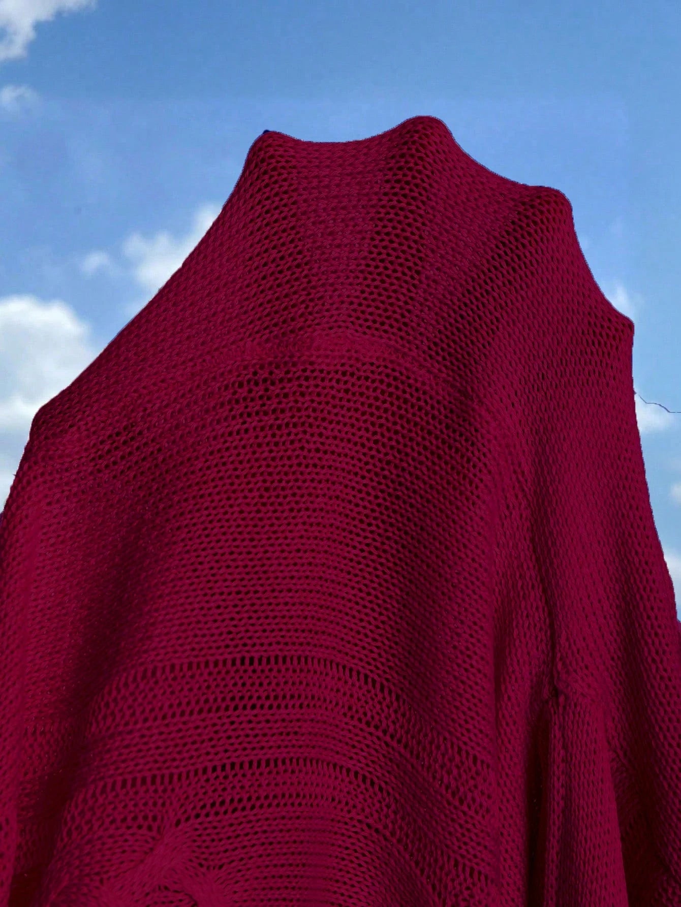 Flirla Casual Minimalist Solid Color Dropped Shoulder Loose Knit Sweater, Autumn/Winter Knit Pullover Fall Outfit