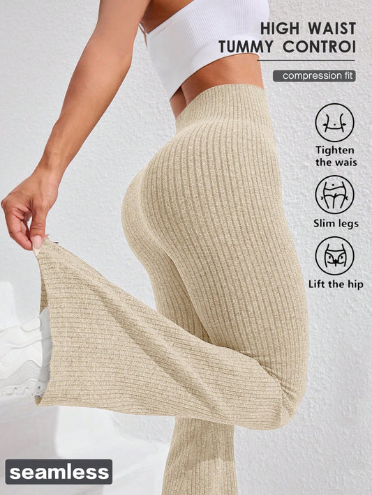 Gameset SHEIN Sport Women's High Waist Flare Seamless Yoga Leggings