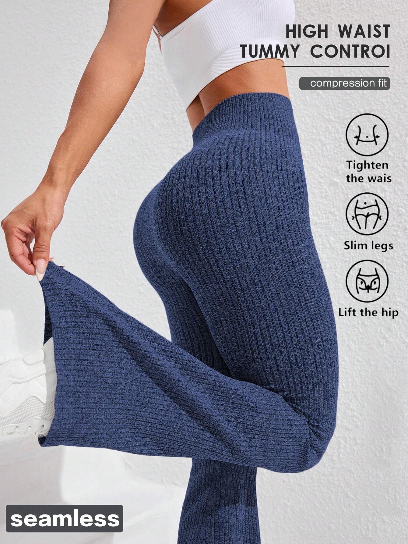 Gameset SHEIN Sport Women's High Waist Flare Seamless Yoga Leggings