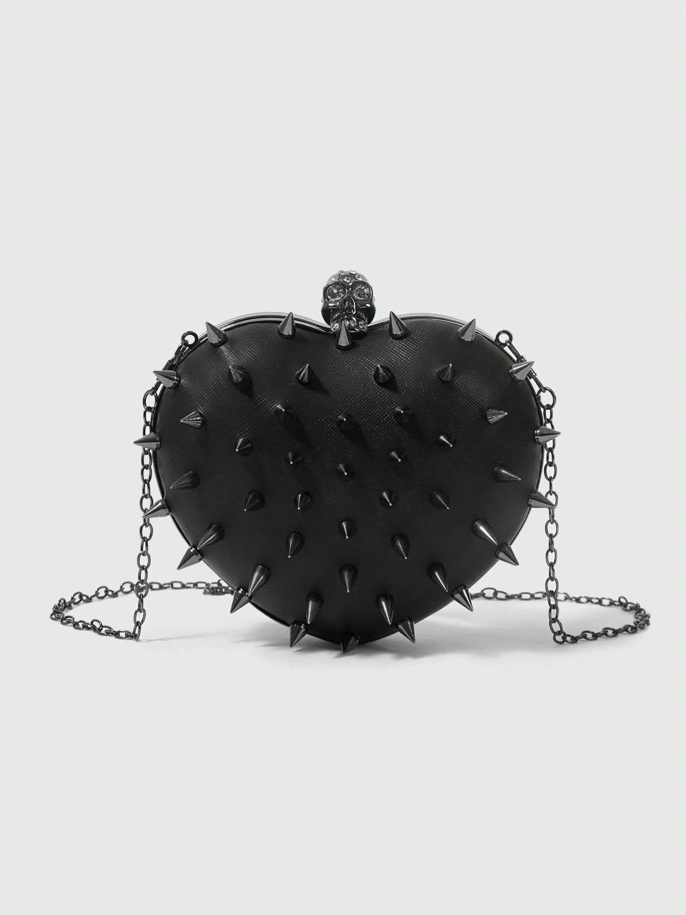 ROMWE Goth Women Solid Color Simple Casual Crossbody Bag, Suitable For Parties And Everyday Use Valentines, Prom Bag For Party