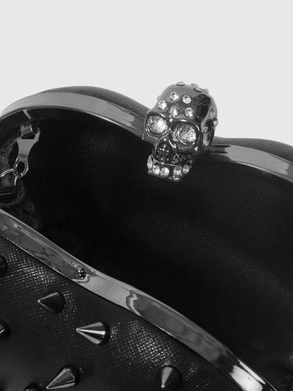 ROMWE Goth Women Solid Color Simple Casual Crossbody Bag, Suitable For Parties And Everyday Use Valentines, Prom Bag For Party