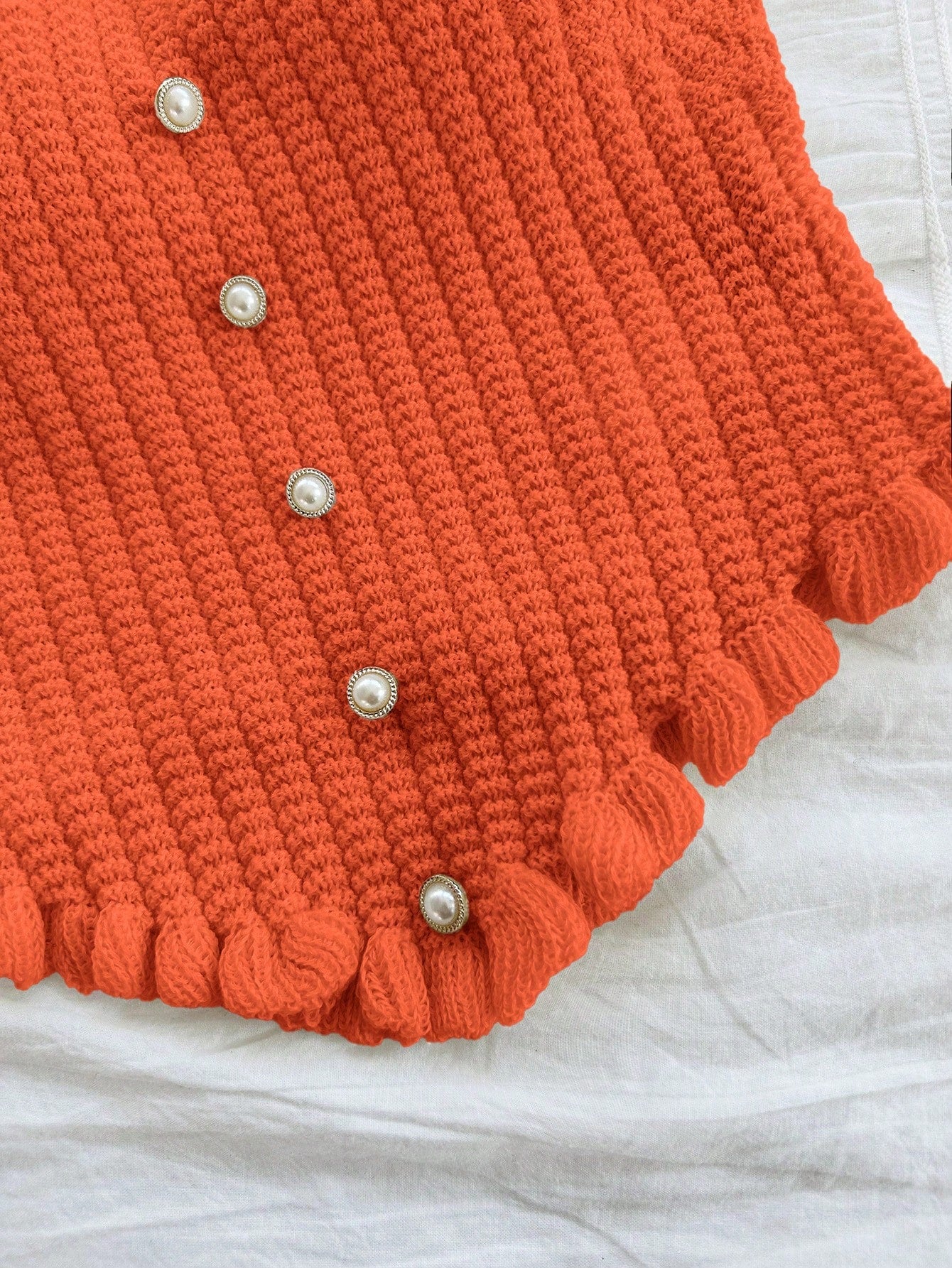 Soleia Women's Button Decor Fashion Casual Ruffle Hem Knitted Camisole Top,Going Out Top