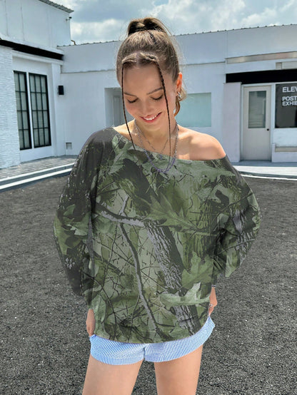 INAWLY Women Off Shoulder Sweatshirt, Casual, Minimalist, Stylish For Daily Wear Graduation,Back To School Outfits,Graduation,Teacher Outfits For Women,Back To School Pullover Fall Outfit