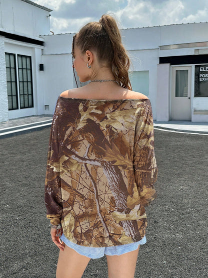 INAWLY Women Off Shoulder Sweatshirt, Casual, Minimalist, Stylish For Daily Wear Graduation,Back To School Outfits,Graduation,Teacher Outfits For Women,Back To School Pullover Fall Outfit