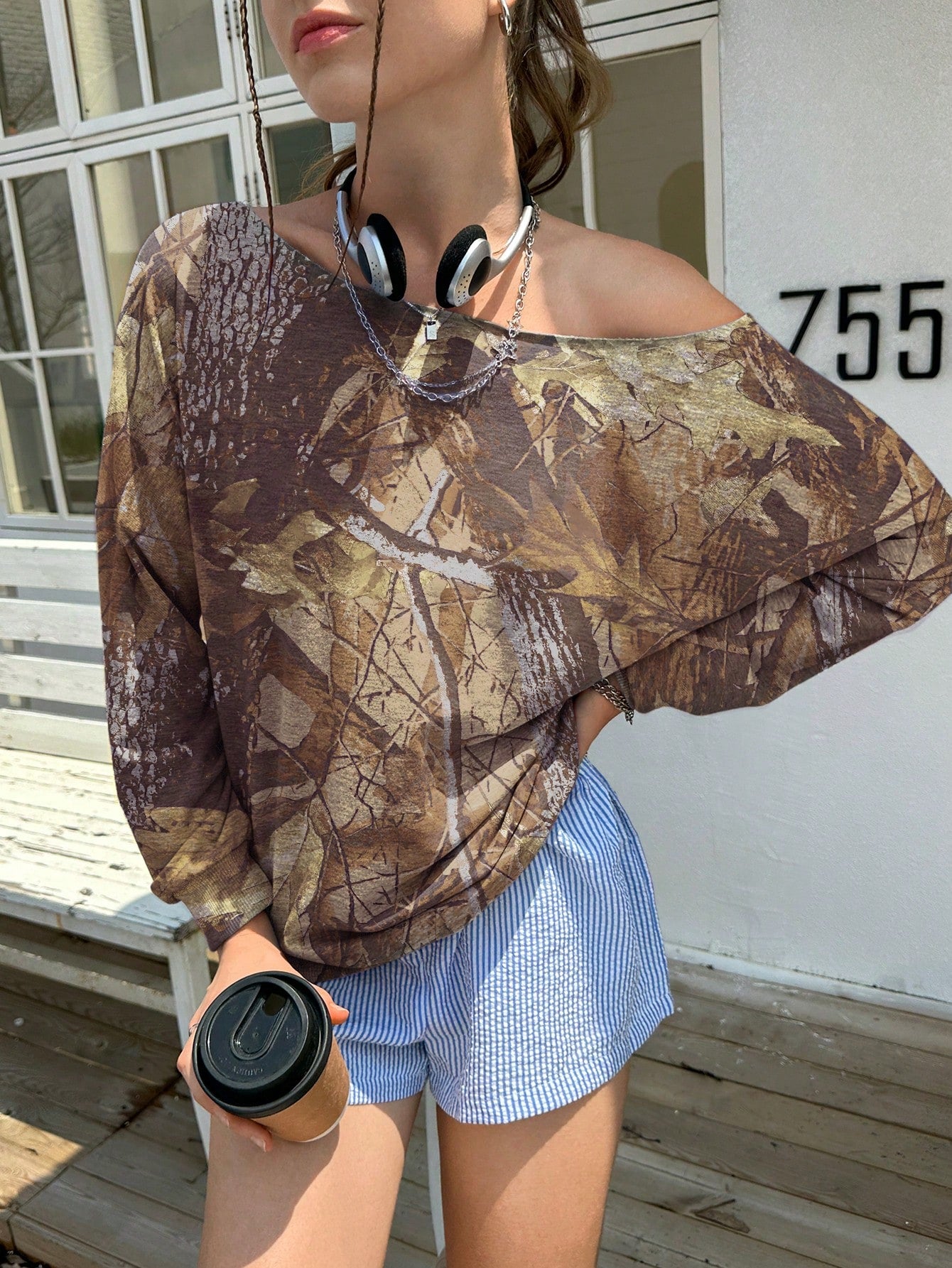 INAWLY Women Off Shoulder Sweatshirt, Casual, Minimalist, Stylish For Daily Wear Graduation,Back To School Outfits,Graduation,Teacher Outfits For Women,Back To School Pullover Fall Outfit