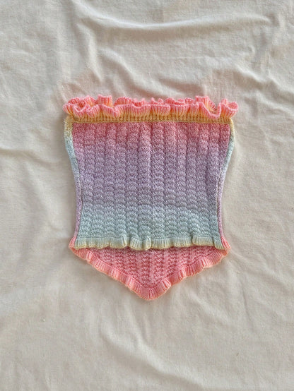 Soleia Women's Button Decor Fashion Casual Ruffle Hem Knitted Camisole Top,Going Out Top