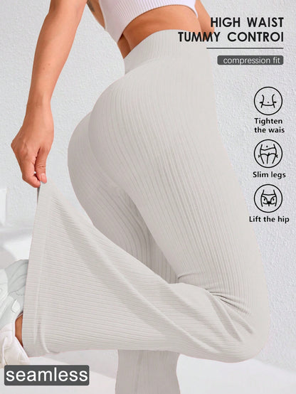 Gameset SHEIN Sport Women's High Waist Flare Seamless Yoga Leggings