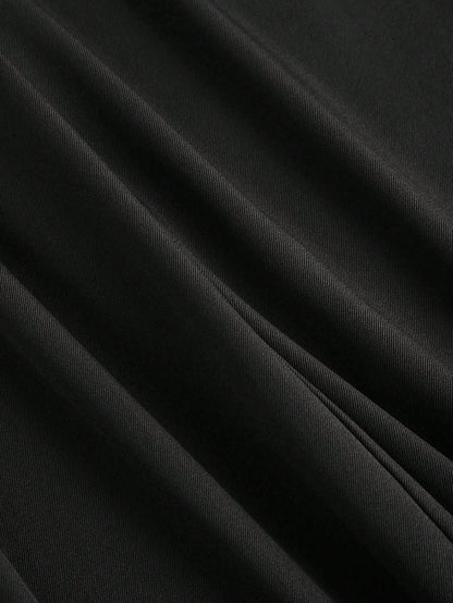 Sweetra Vintage Elegant Jacquard Pleated Wide-Leg Pants For Women, Autumn/Winter Fall Cloth For Women