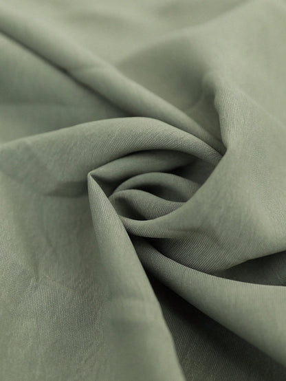 SHEIN Clasi Women's Spring/Summer Western Bohemian Style Casual Shirred Waist Cinched Criss-Cross Twisted Back Dropped Shoulder Flared Sleeve Midi Dress