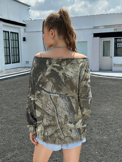 INAWLY Women Off Shoulder Sweatshirt, Casual, Minimalist, Stylish For Daily Wear Graduation,Back To School Outfits,Graduation,Teacher Outfits For Women,Back To School Pullover Fall Outfit