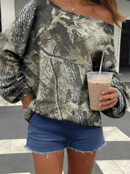 INAWLY Women Off Shoulder Sweatshirt, Casual, Minimalist, Stylish For Daily Wear Graduation,Back To School Outfits,Graduation,Teacher Outfits For Women,Back To School Pullover Fall Outfit