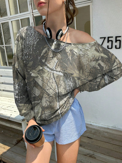 INAWLY Women Off Shoulder Sweatshirt, Casual, Minimalist, Stylish For Daily Wear Graduation,Back To School Outfits,Graduation,Teacher Outfits For Women,Back To School Pullover Fall Outfit