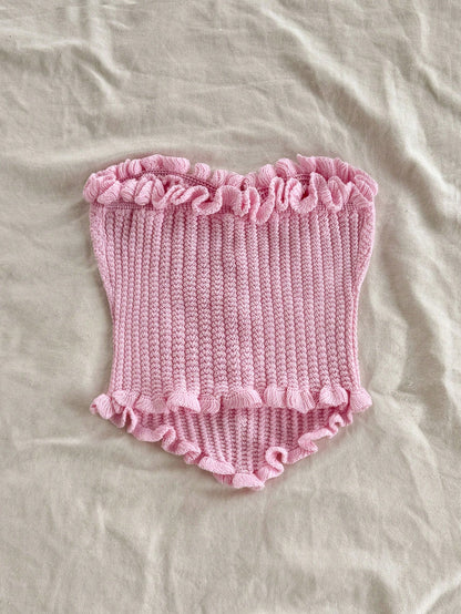 Soleia Women's Button Decor Fashion Casual Ruffle Hem Knitted Camisole Top,Going Out Top