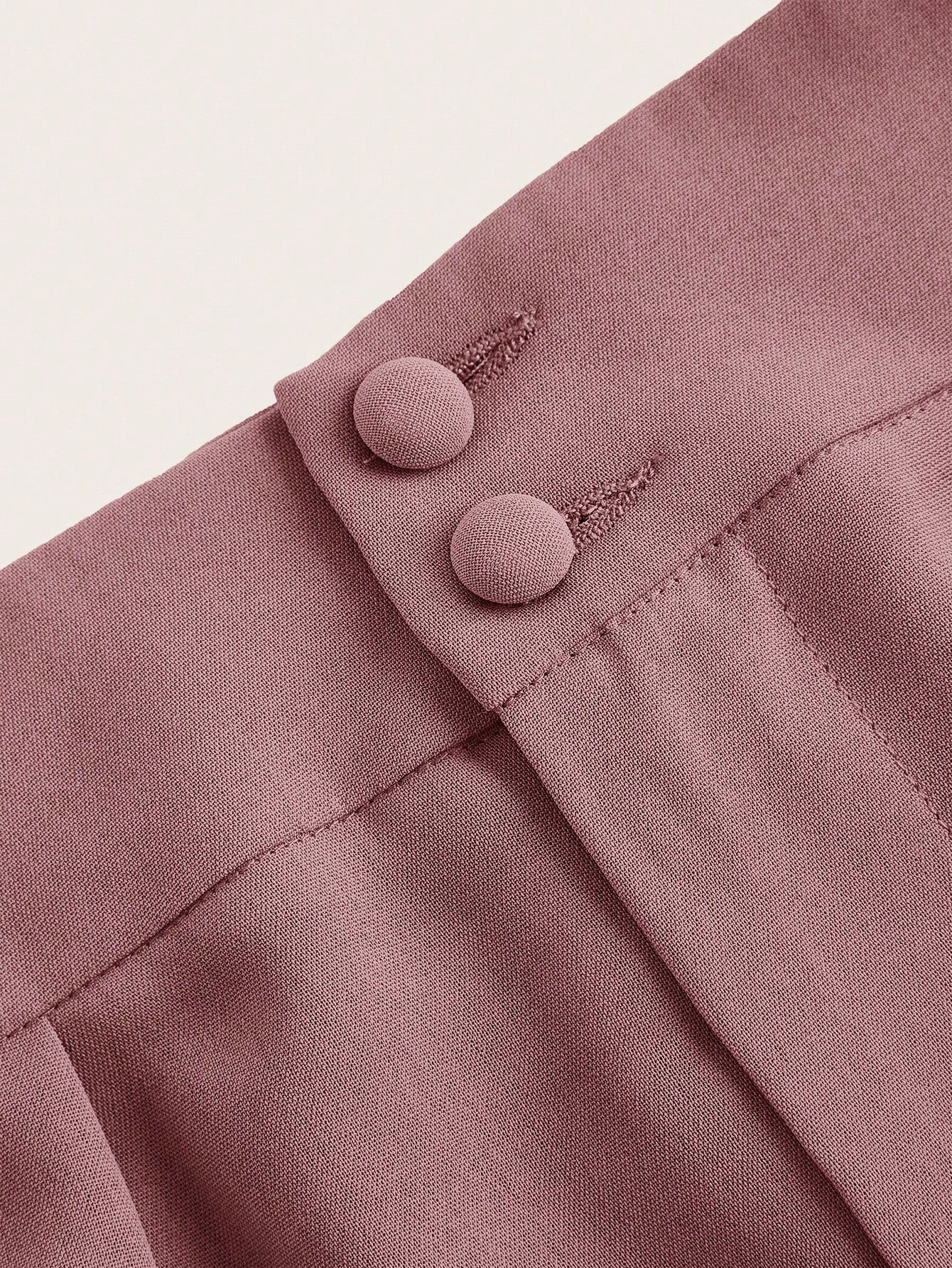 Poéselle Summer High-Waisted Pants Multi-Piece Set, Wide Leg Pants High Waist Fold Pleated Wide Leg Pants, Pants, Loose Fit, Long Pants