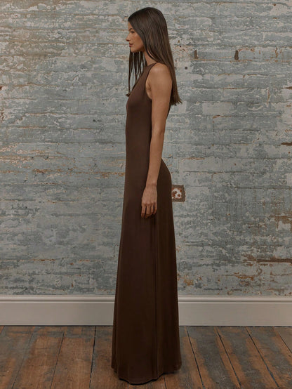 MUSERA Round Neck Drop Armhole Maxi Dress,Summer Dresses For Women Graduation Elegant Cute Sexy Vacation Boho Wedding Guest Beach Holiday Fall Wedding Guest, Elegant, Birthday, Church, Night Out Christmas, Halloween, Fall, Winter