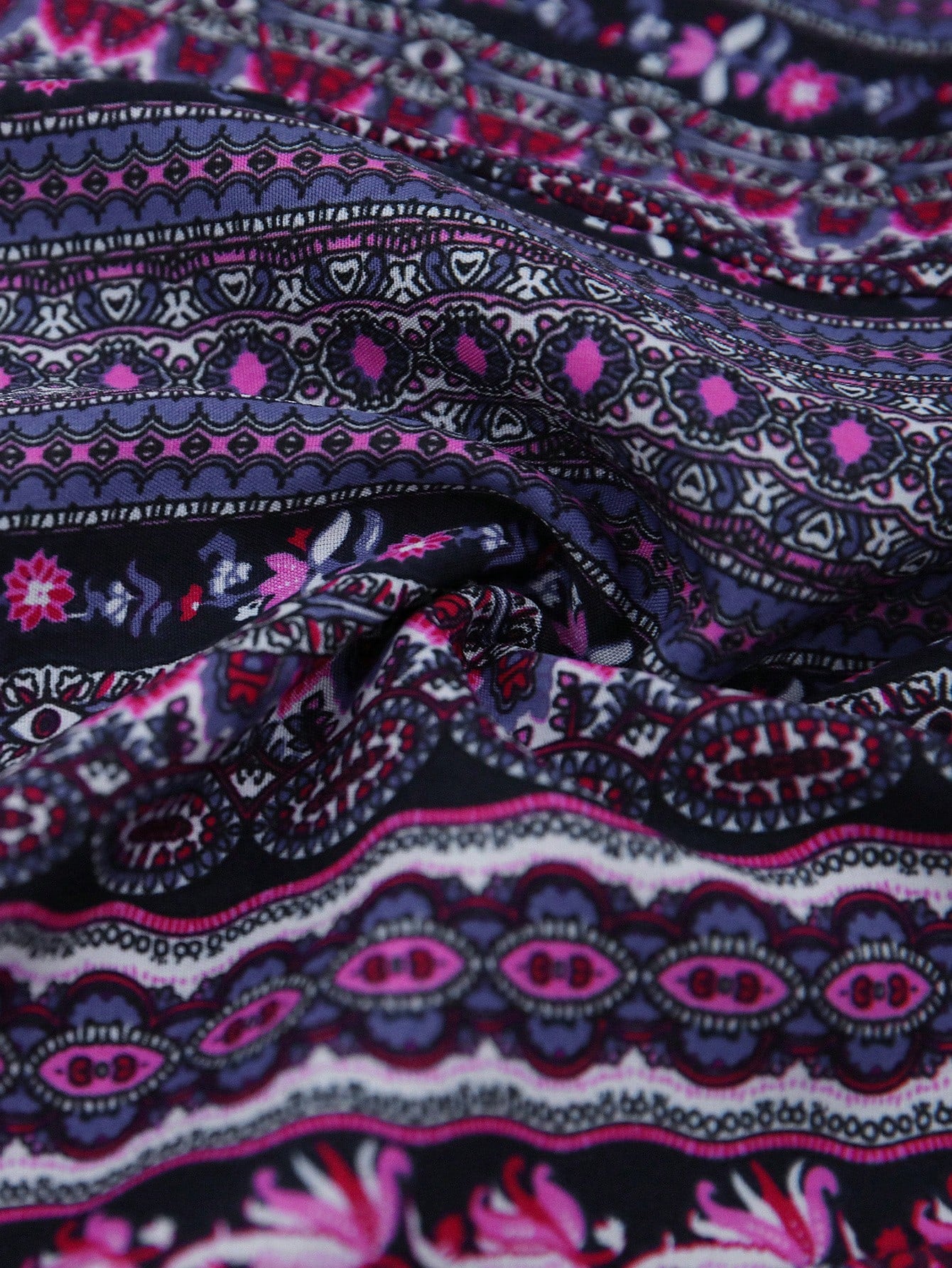 Breezaya Vintage Style Women's Printed Spaghetti Strap Dress With High Side Slit Maxi Vacation Beach Outfit