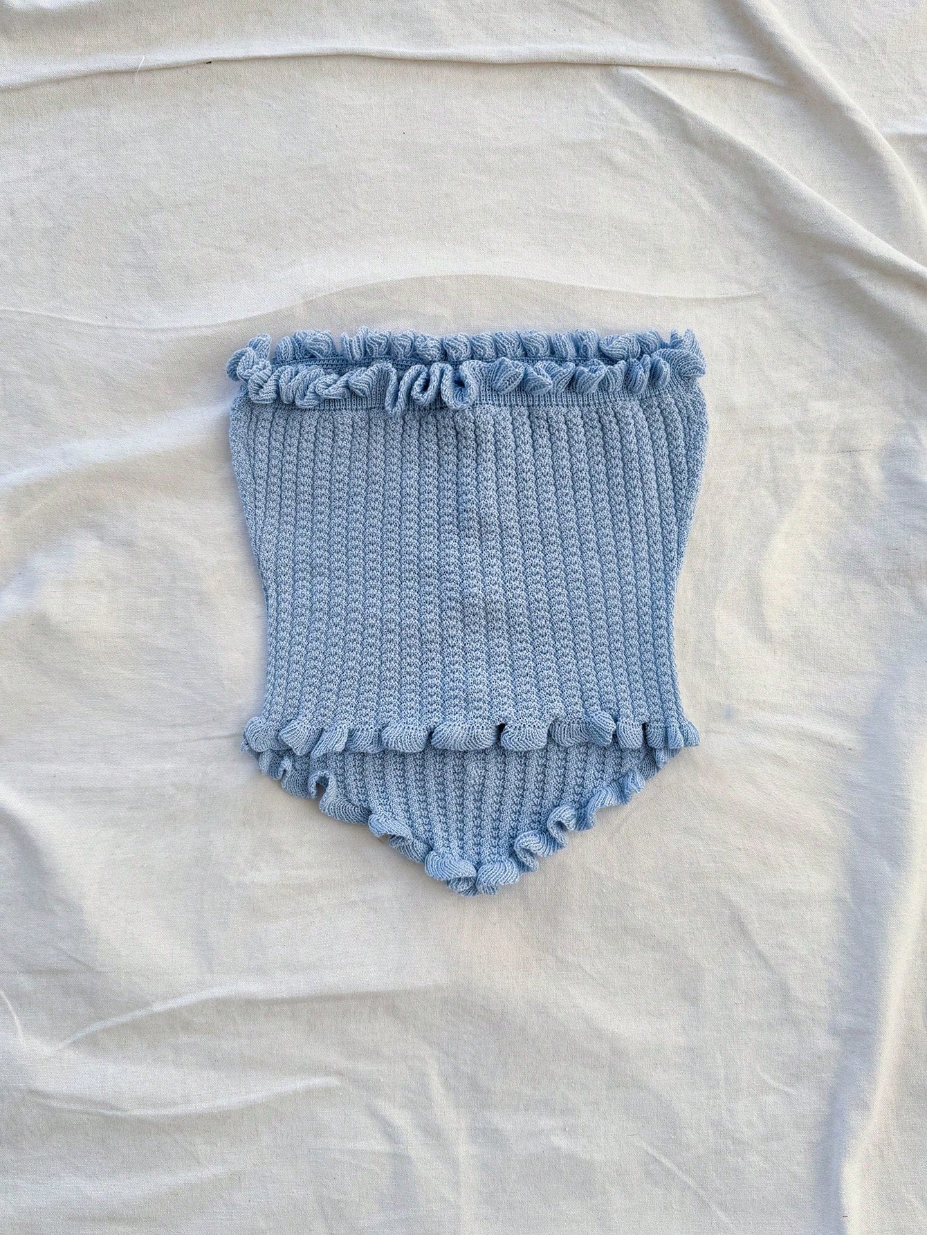 Soleia Women's Button Decor Fashion Casual Ruffle Hem Knitted Camisole Top,Going Out Top