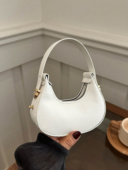 Mini Cute Leopard Print Shoulder Bag For Women, Fashionable & High-Quality Half Moon Shape Handbag, Stylish & Lightweight, Fall Winter Fashionable Cheetah Print Purse For Women, New Fall Winter Tiger Print Bag For Women