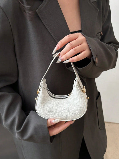 Mini Cute Leopard Print Shoulder Bag For Women, Fashionable & High-Quality Half Moon Shape Handbag, Stylish & Lightweight, Fall Winter Fashionable Cheetah Print Purse For Women, New Fall Winter Tiger Print Bag For Women