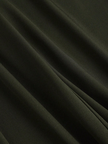 Sweetra Vintage Elegant Jacquard Pleated Wide-Leg Pants For Women, Autumn/Winter Fall Cloth For Women