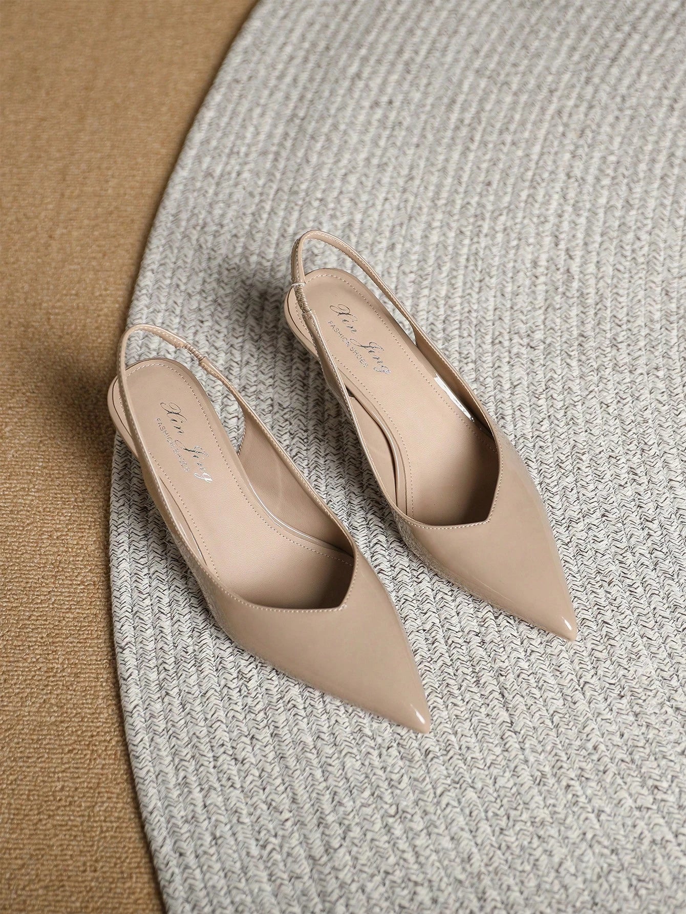 Women's Simple Fashion Casual Mid-Heel Backless Pumps, Suitable For Work, Wedding And Commute