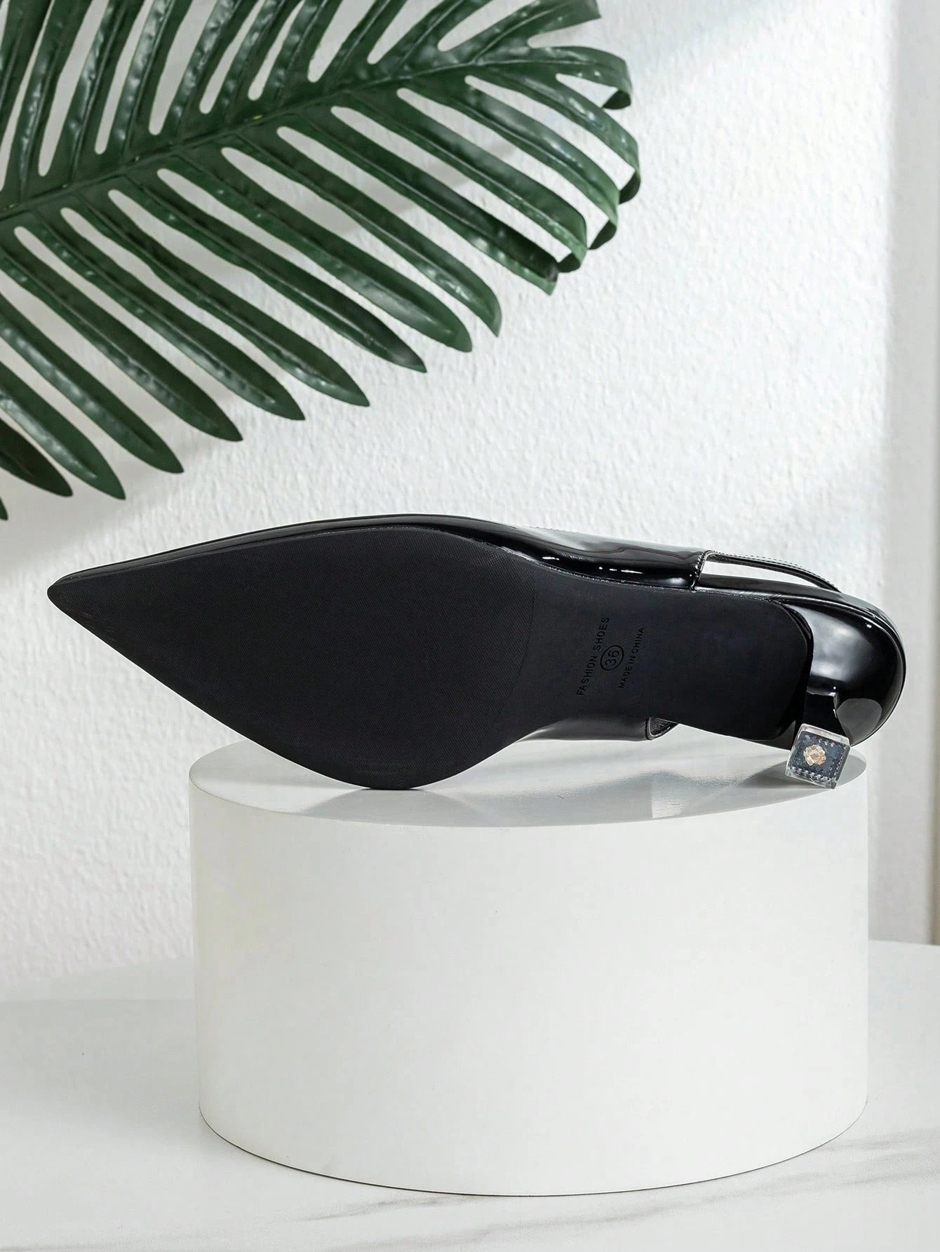 Women's Simple Fashion Casual Mid-Heel Backless Pumps, Suitable For Work, Wedding And Commute