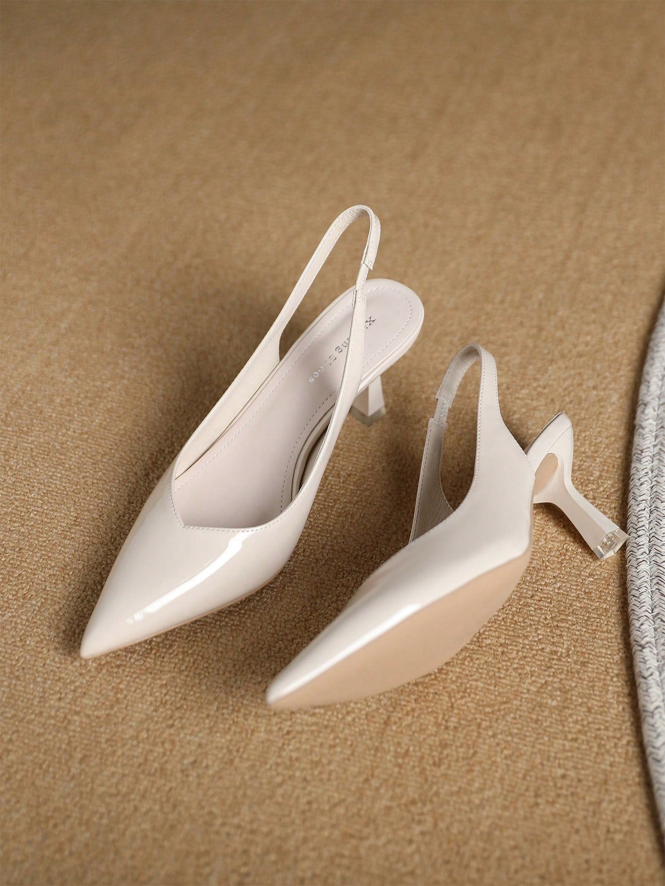 Women's Simple Fashion Casual Mid-Heel Backless Pumps, Suitable For Work, Wedding And Commute