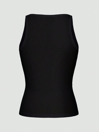 Chiquease Sexy Fitted Knit Sports Camisole Tank Top