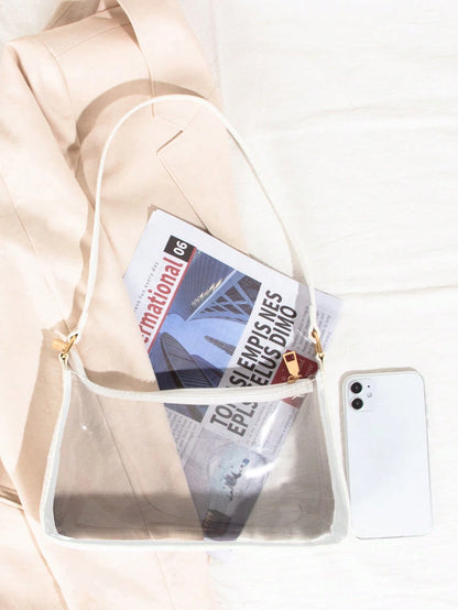 Women's Fashionable Transparent PVC Armpit Bag/Shoulder Bag For Daily Commuting
