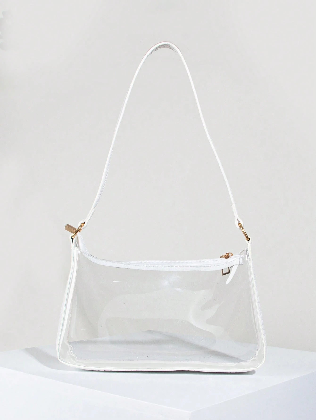 Women's Fashionable Transparent PVC Armpit Bag/Shoulder Bag For Daily Commuting