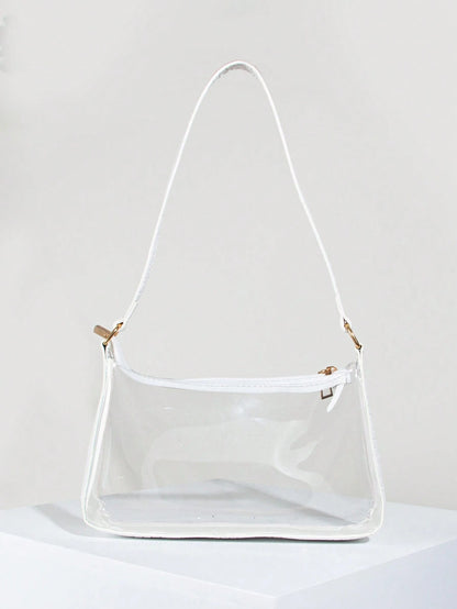Women's Fashionable Transparent PVC Armpit Bag/Shoulder Bag For Daily Commuting