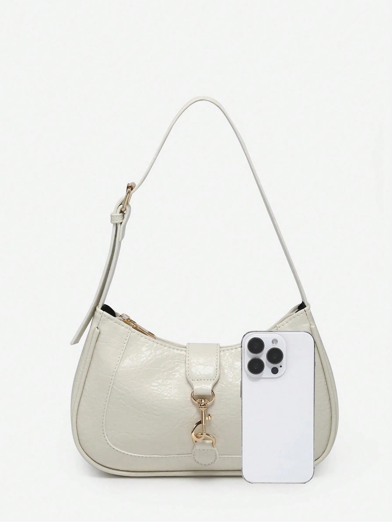 1pc Novachic Women Floral Fabric Casual Shoulder Bag, Zipper Closure, Vintage Style, Underarm Bag, Suitable For Various Occasions